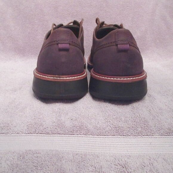 ECCO Mens Shoes Size 12 London Plain Toe Tie Oxford Comfort Mocha Nubuck Leather - Picture 10 of 12